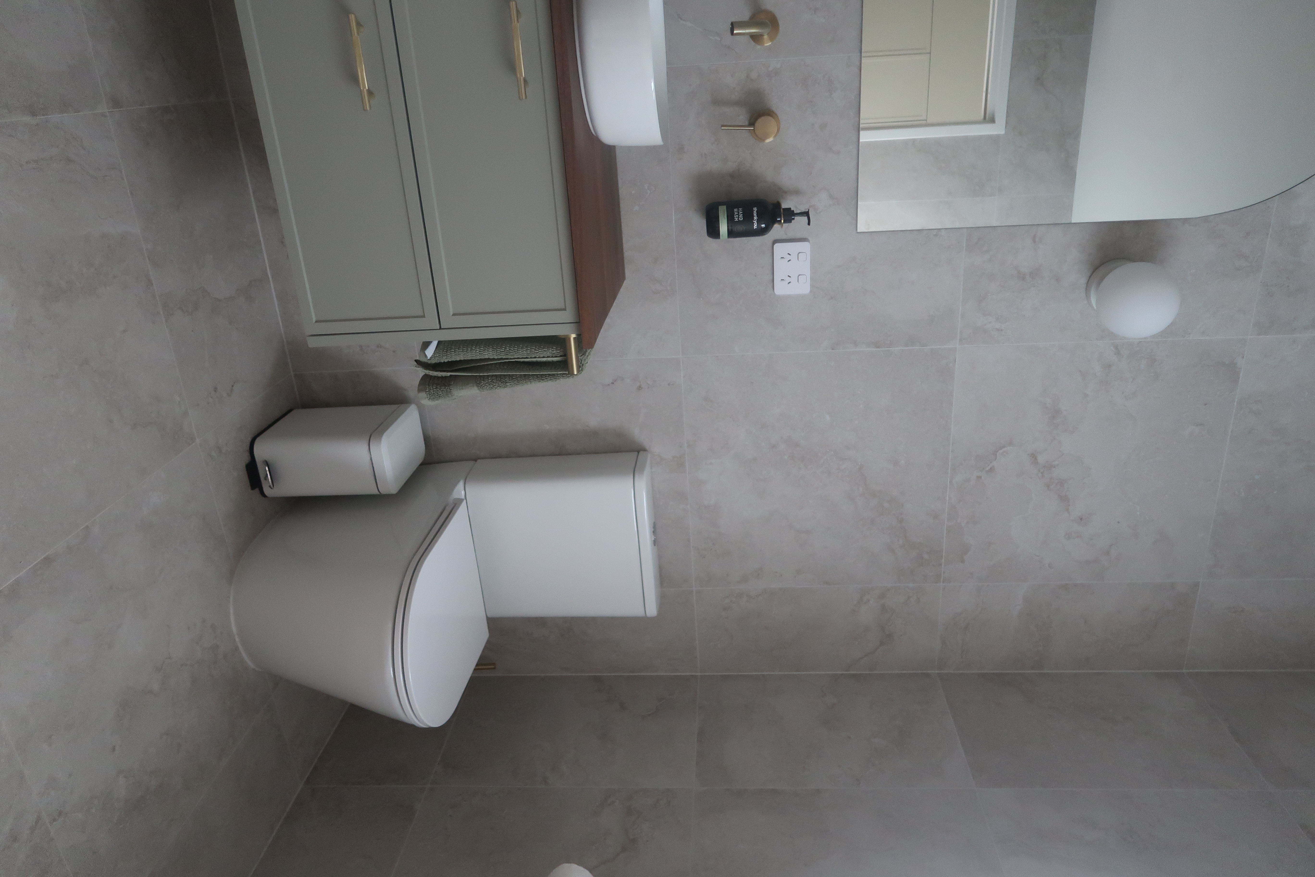 Bathroom renovation detail